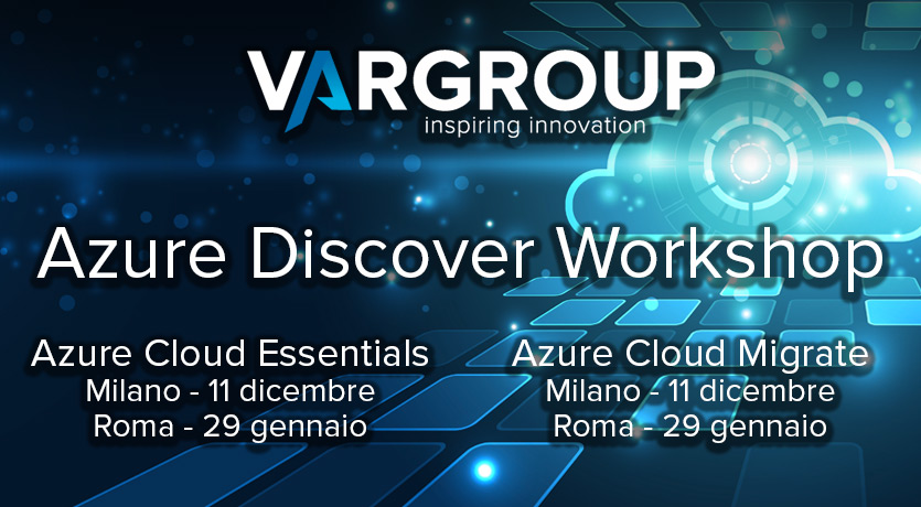 Se vuoi approfondire e consolidare le tue conoscenze sul cloud Microsoft, non perdere i prossimi Azure Discover Workshop a Milano e Roma.