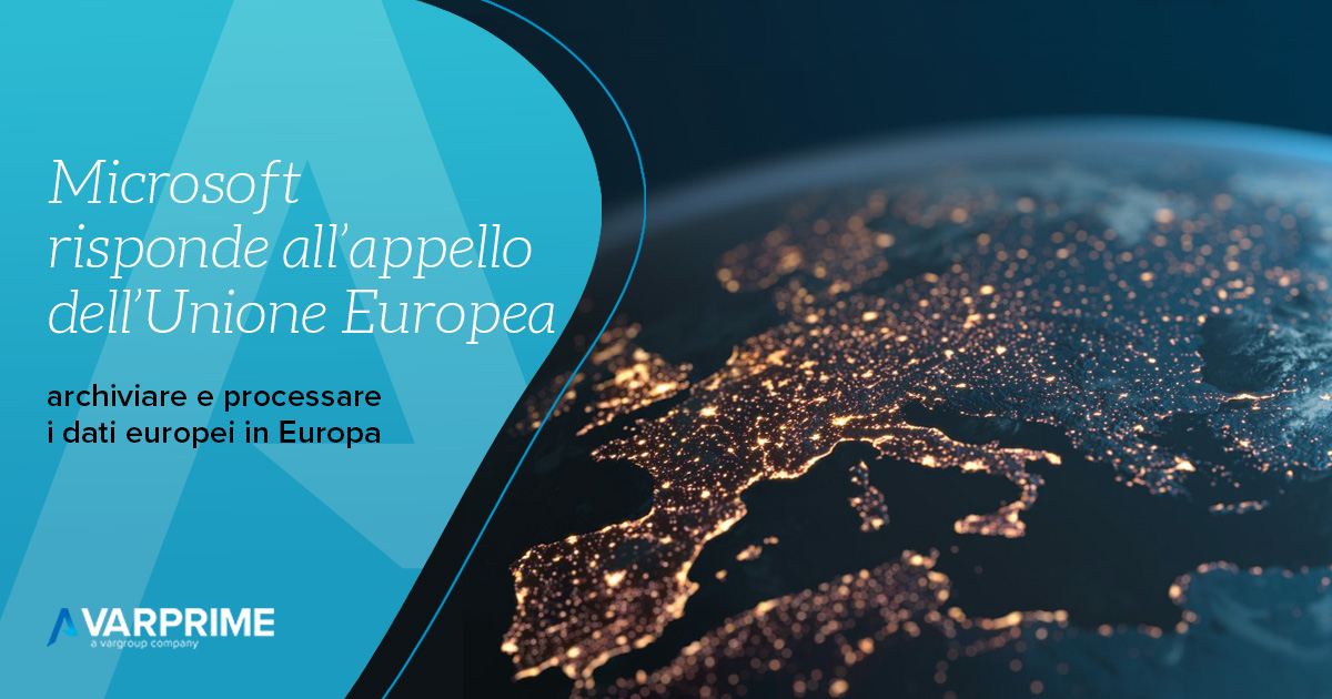 Microsoft risponde all'appello dell'UE, processare i dati in Europa